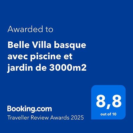 Belle Villa basque avec piscine et jardin de 3000m2 Saint-Jean-de-Luz Extérieur photo
